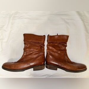 Gabor Tan Leather Ankle Boots